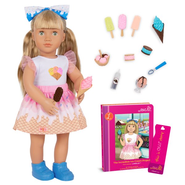 Our Generation Coco Posable 18 Baking Doll & Storybook