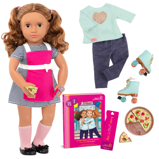 Our Generation Isa 18" Posable Cooking Doll with Storybook & Outfit