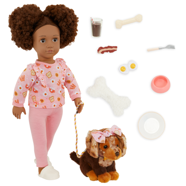 Our Generation Camryn & Coco 18" Matching Doll & Pet Set