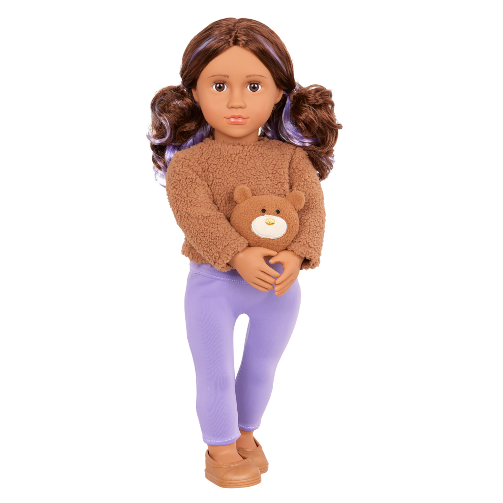 Our Generation Mylena 18" Fashion Doll with Plush Bear