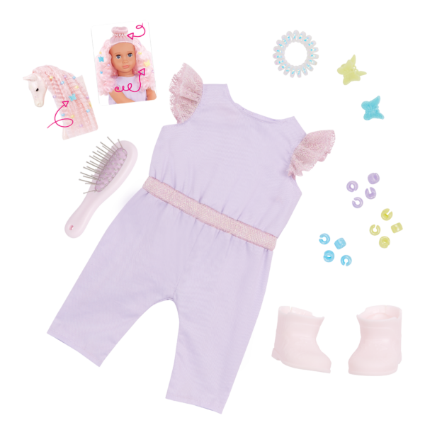 Our Generation Elara & Lumina 18" Doll & Foal Hair Play Set