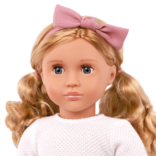 Our Generation Effie 18'' Fashion Doll Pink Bow & Skirt Outfit