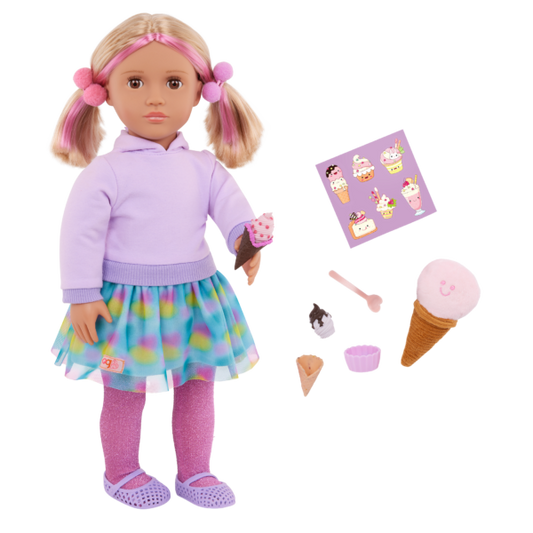 Our Generation Andy 18'' Doll & Ice Cream Accessories Set