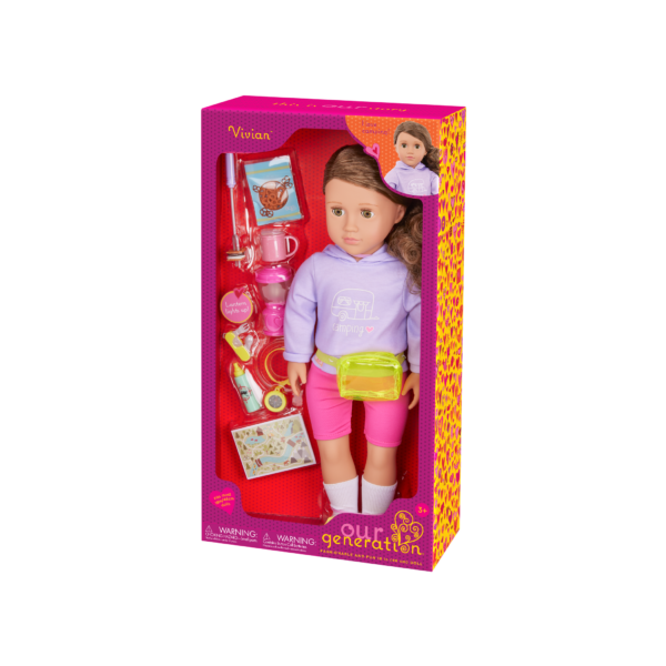 Our Generation Vivian 18'' Camping Doll & Accessories Set