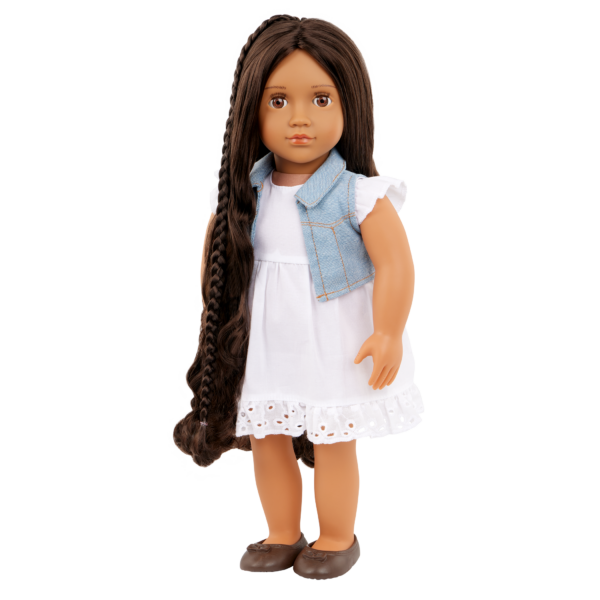 Our Generation Perla 18'' Hair Grow Doll & Styling Accessories Set