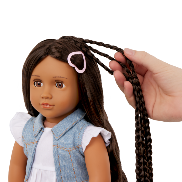 Our Generation Perla 18'' Hair Grow Doll & Styling Accessories Set