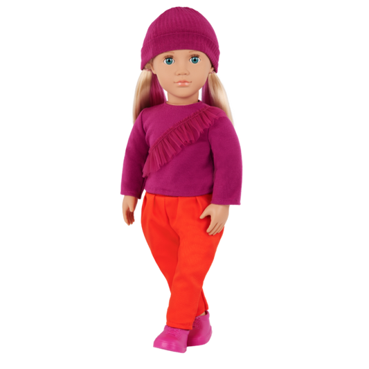 Our Generation Shay 18" Fashion Doll in Color Block Outfit