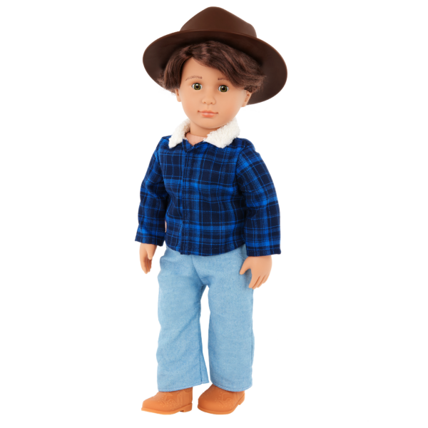 Our Generation Dustin 18" Boy Doll in a Western-Style Country Outfit