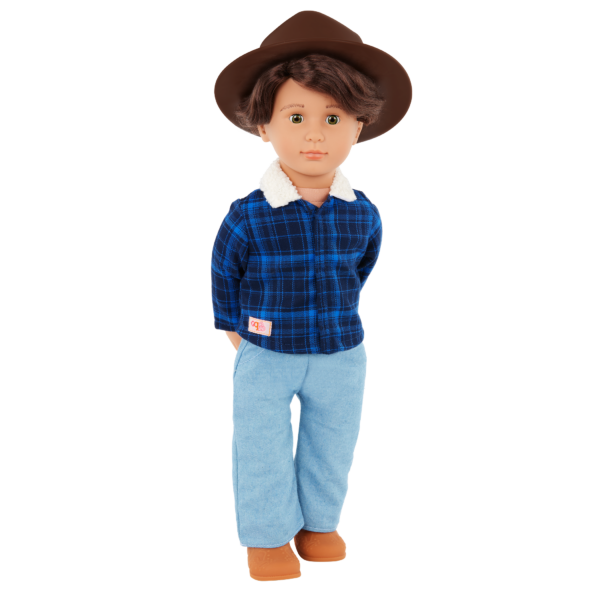 Our Generation Dustin 18" Boy Doll in a Western-Style Country Outfit