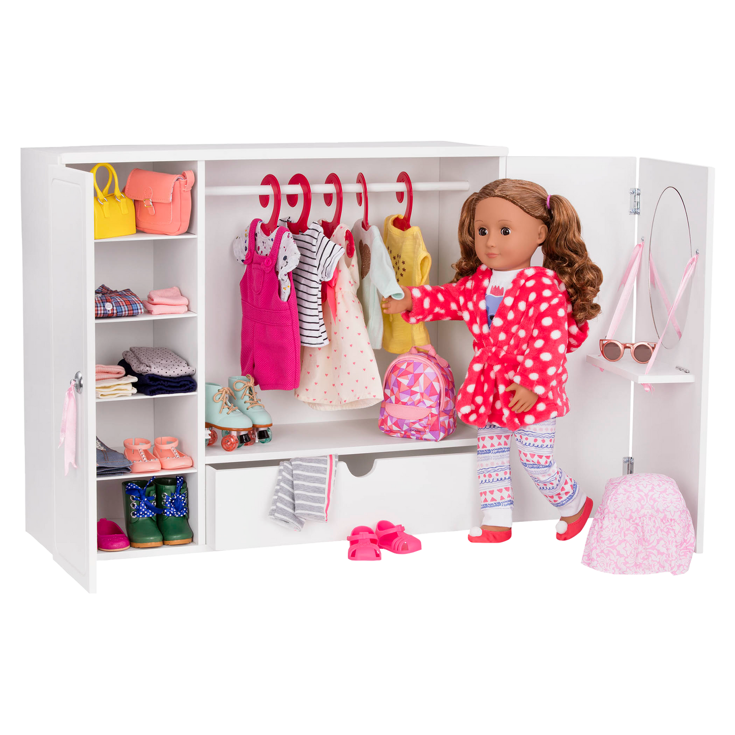 Our Generation Playset - Wooden Wardrobe for 18" Dolls