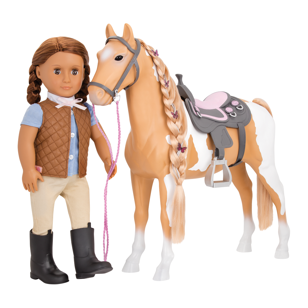 Our Generation 20" Palomino Hair Play Horse set for 18" Dolls