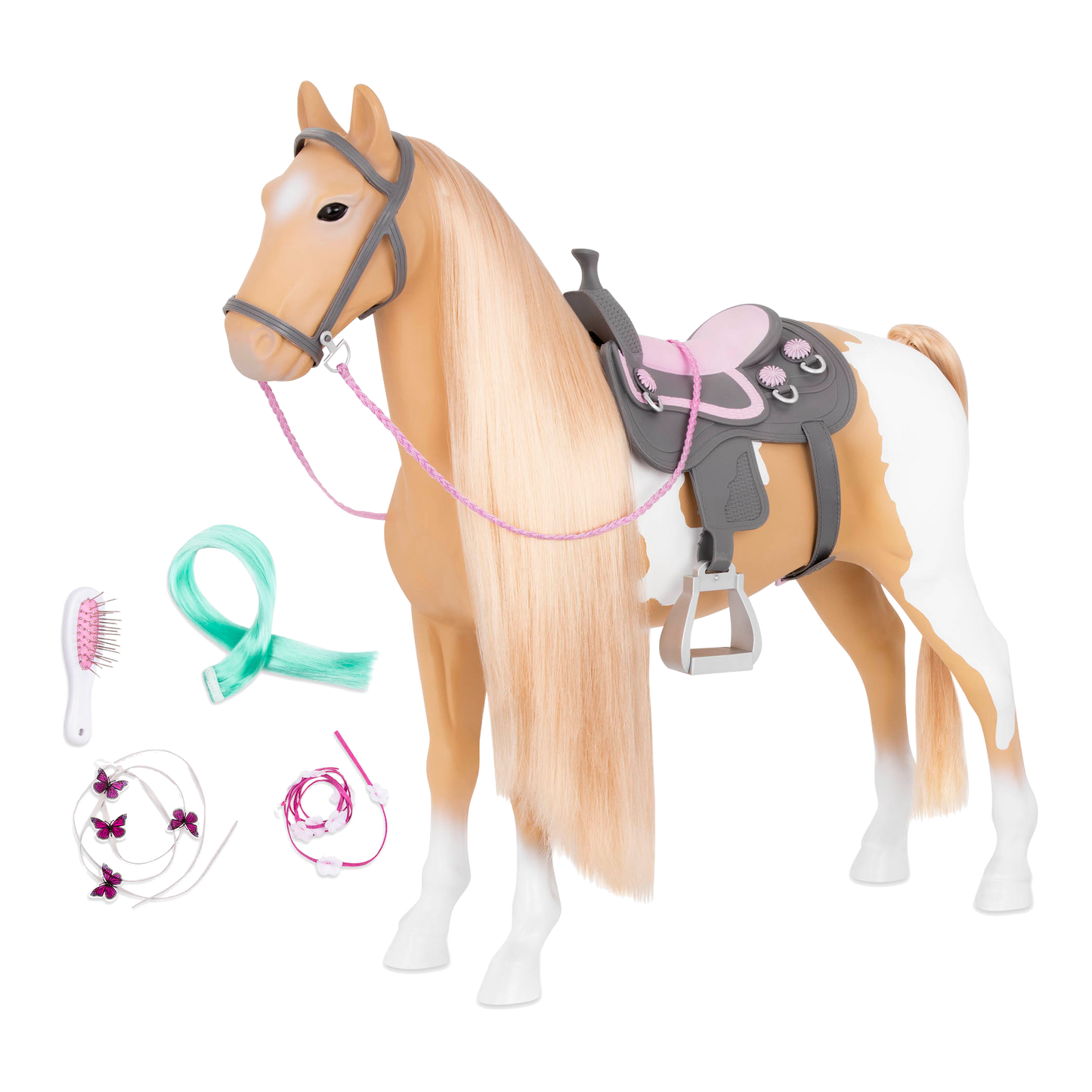 Our Generation 20" Palomino Hair Play Horse set for 18" Dolls