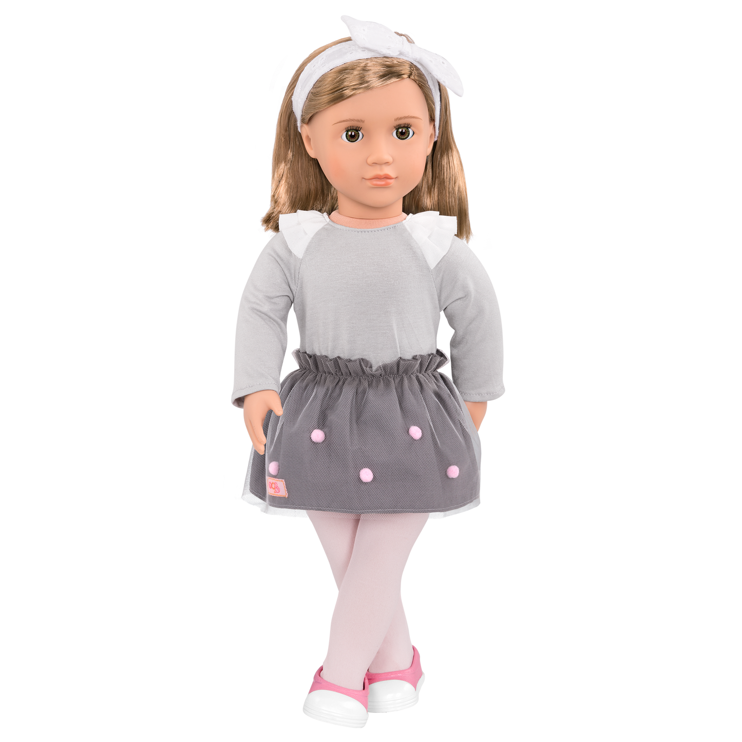 Our Generation Bina 18" Fashion Doll with Pom Pom Skirt