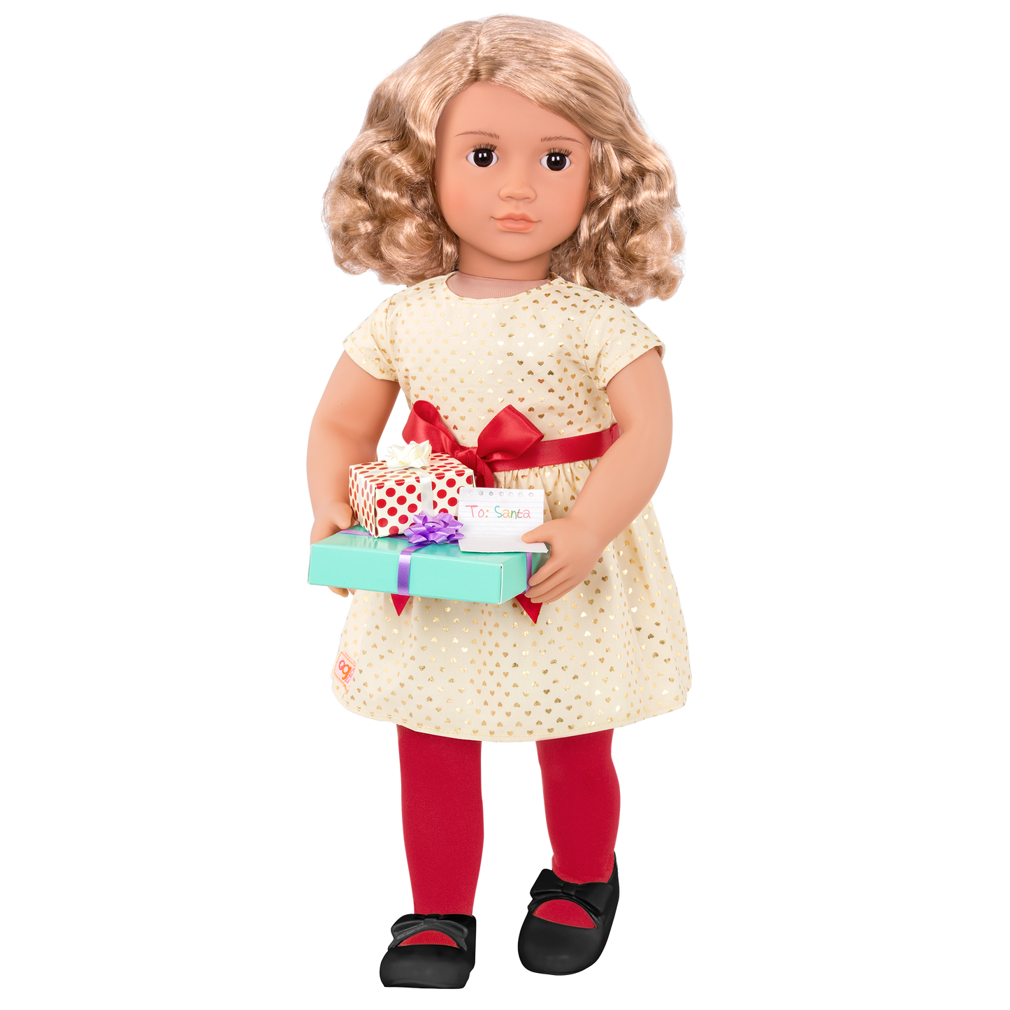 Our Generation Noelle 18" Posable Holiday Doll with Storybook & Outfit