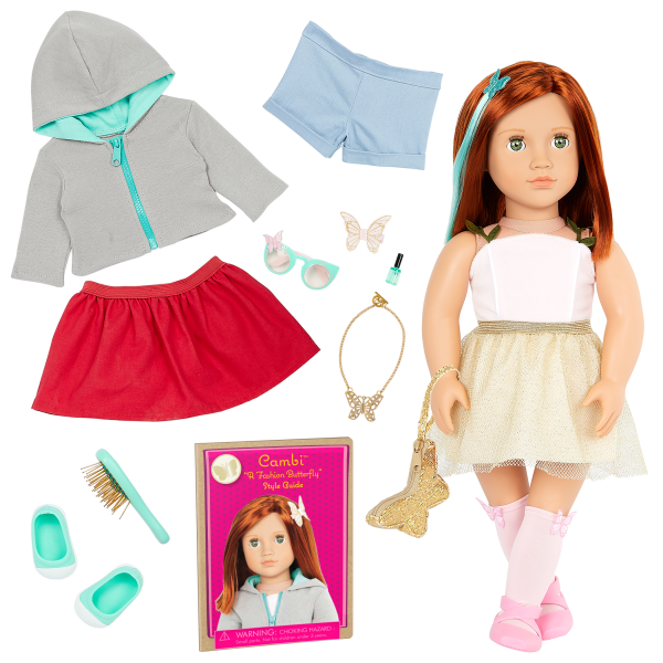 Our Generation Cambi 18" Fashion Doll Starter Kit in Gift Box with Mix & Match Outfits