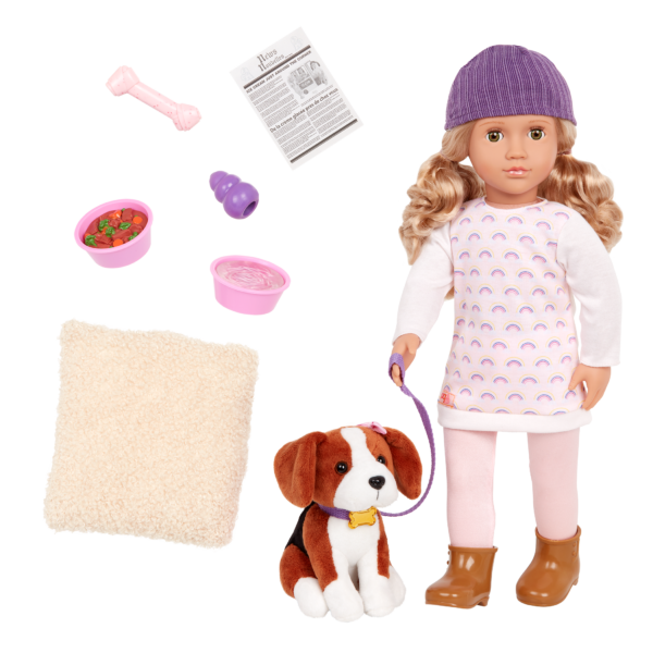 Our Generation Ember & Elsie 18" Doll & Pet Set