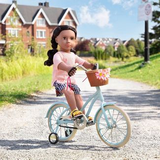 Our Generation Playset - Anywhere You Cruise 18" Doll Bicycle - Blue